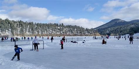 ice skating evergreen lake
