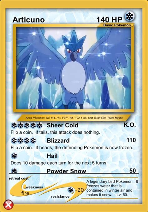 ice type pokemon cards