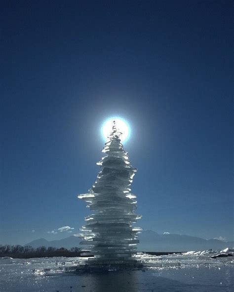ice xmas tree