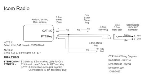 icom radio wiring 