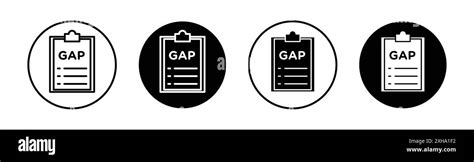 icon black and white gap, Line icon for gaps 3237214 vector art at vecteezy