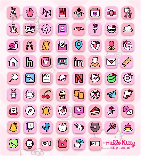 icon pack hello kitty, Iconos graphy phrases windows pngwing melody. Pack de iconos hello kitty by minniekawaiitutos on deviantart