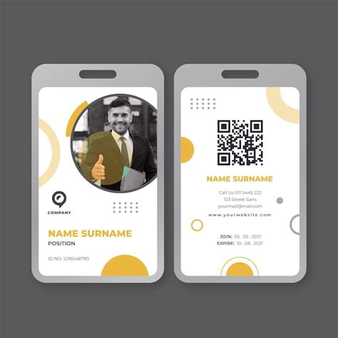 id card format qr code, 