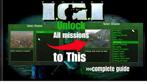 igi 1 unlock all missions cheat code, Igi 2 cheat of unlimited ammo and health god mod in all missions of