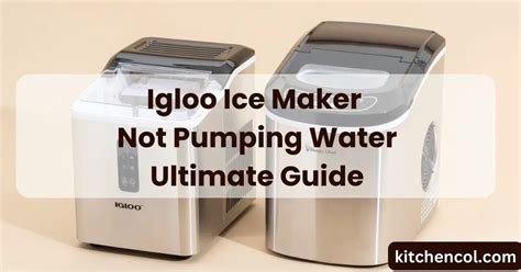 igloo ice maker not pumping water
