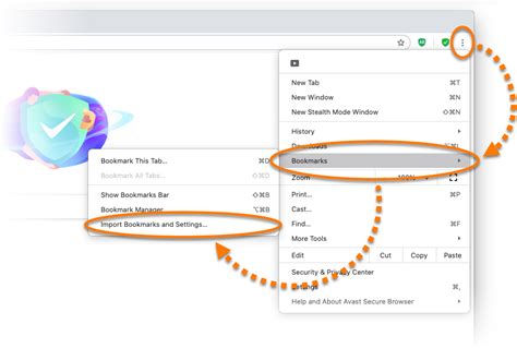 import bookmarks from avast secure browser, How do i re-add avast browser extension
