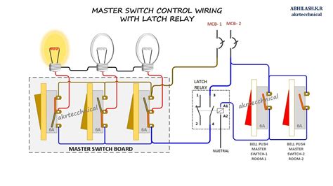 industrial latching relay wiring diagram 