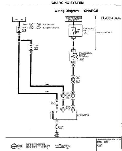 infiniti j30 alternator wiring diagram 