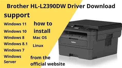 install brother hl-l2390dw printer driver, Brother hl-l2390dw driver and software download