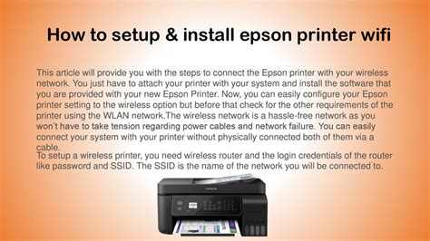 install epson wireless printer diagram 