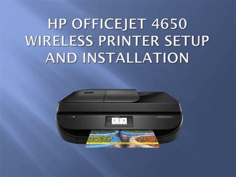 install hp officejet 4650 wireless printer, Hp officejet 4650 printer setup