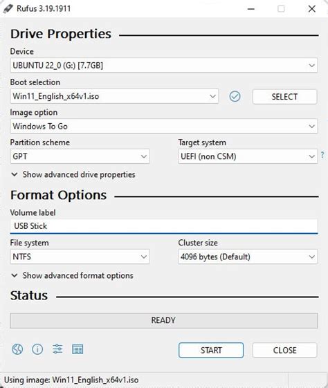 install windows to external drive rufus, Install windows (with rufus) usb & hard drive