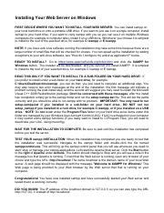 installation windows 1.0 pdf, Windows installation steps