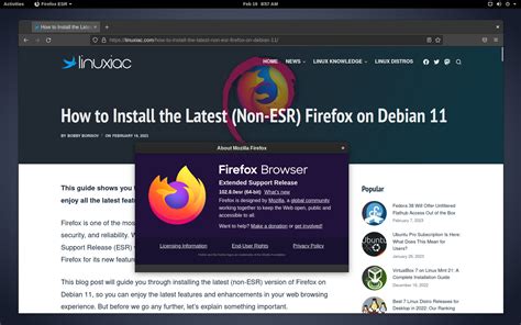 installer firefox debian 11, How to install mozilla firefox on debian 11 bullseye. How to install the latest (non-esr) firefox on debian 11