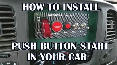 installing a push to start button, How to install push button start in your car!!!. Push button start car install