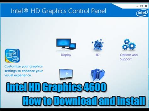 intel hd graphics driver 4600 install, 