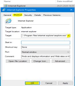 internet explorer kiosk mode, Screen ie internet explorer mode kiosk open. How to open internet explorer in full screen or kiosk mode
