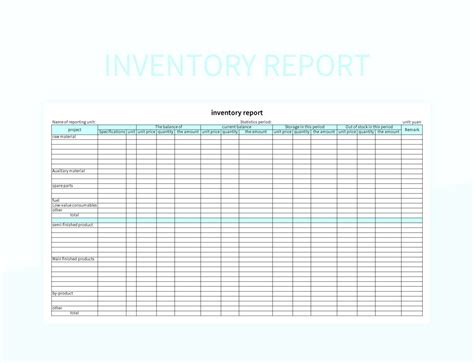 inventory report template excel, 10 free excel templates for inventory management excel templates