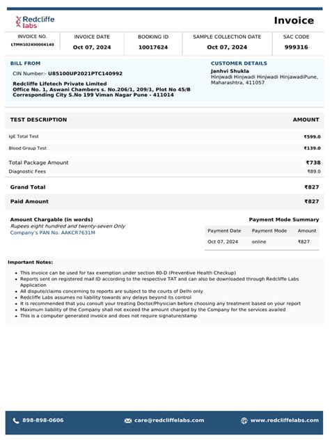 invoice pdf for testing, Invoice pdf