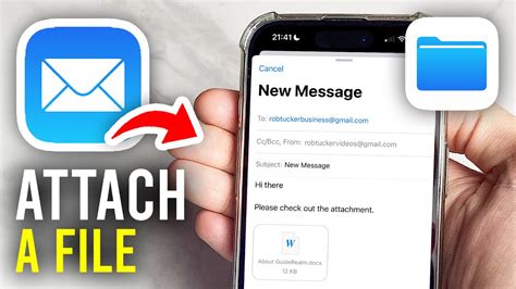 iphone email attach file, How to attach a file in ios mail