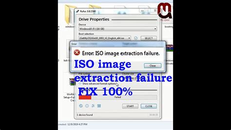 iso image extraction failure rufus fix, How to troubleshoot rufus iso image extraction failure? solved