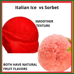 italian ice vs sorbet
