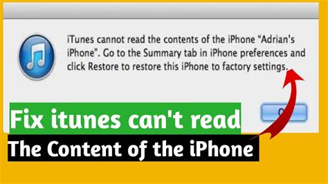 itunes cannot read the contents of iphone 11, Itunes cannot read the contents of the iphone: [6 fixes|2024]