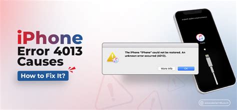 itunes error 4013 iphone xs max, How to fix iphone error 4013