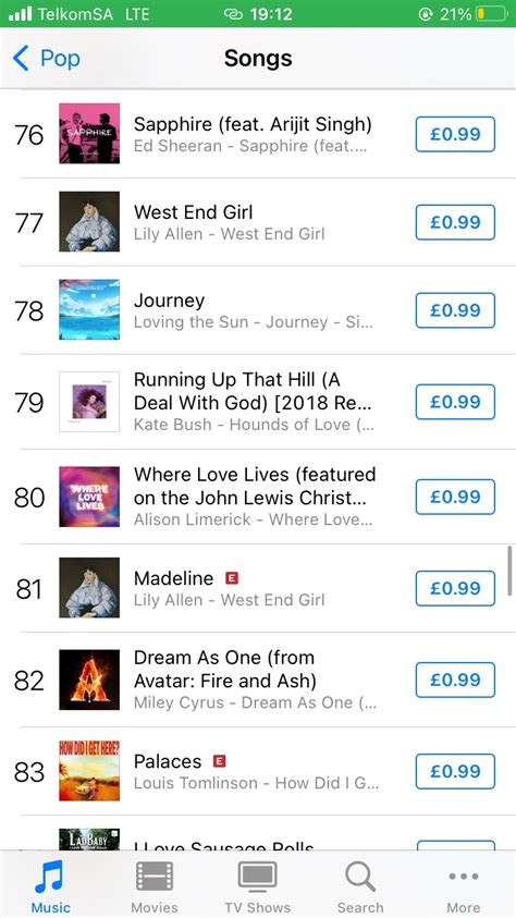 itunes pop charts uk, Itunes charts