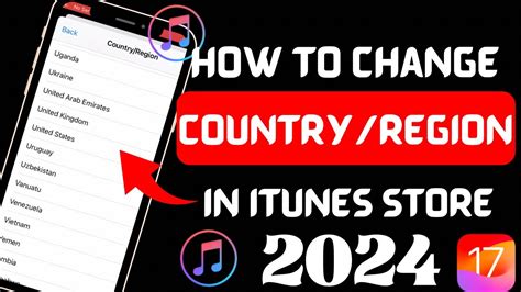 itunes store region, How to change itunes store account country/region