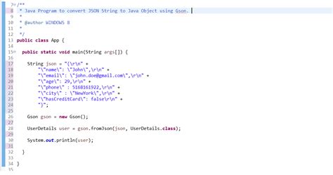 java object to json string, How to map a json string to a java object
