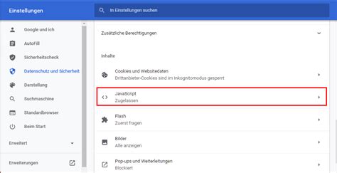 javascript auf browser aktivieren, Edge javascript aktivieren / deaktivieren