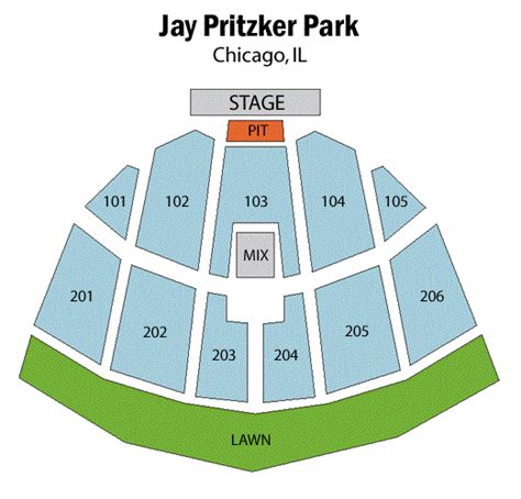 Jay Pritzker Pavilion Seating Chart