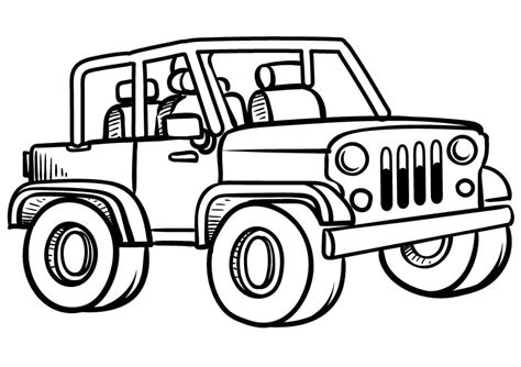 Jeep Printable Coloring Pages