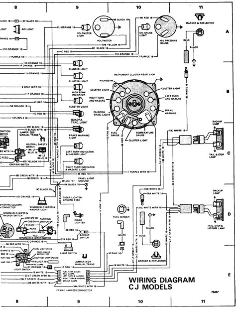 jeep wiring diagrams 1972 and 1973 cj 