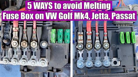 jetta fuse box melting 