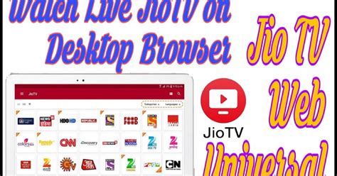 jio tv universal web, Jio tv launches four new exclusive hd channels: details here