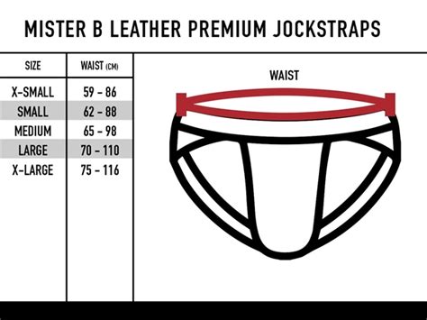 Jock Strap Size Chart