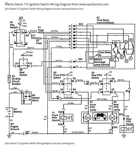 john deere 112 electric lift wiring diagram 