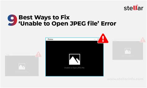 jpeg will not open, Could not open jpeg because of an unknown or inval...