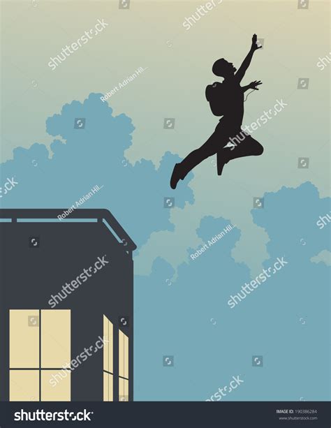 jumping off a roof