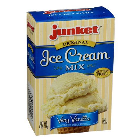 junket ice cream mix