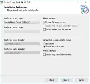 k-lite codec pack vs vlc, K-lite codec pack standard 10.8.0. Vlc vs k-lite code pack