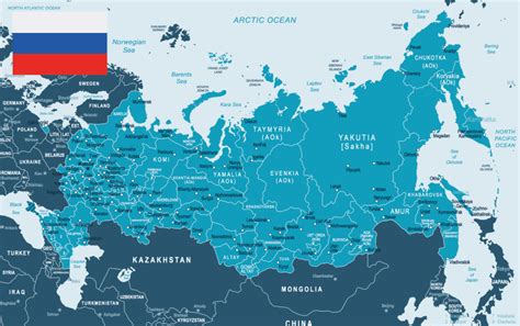 karta över ryssland