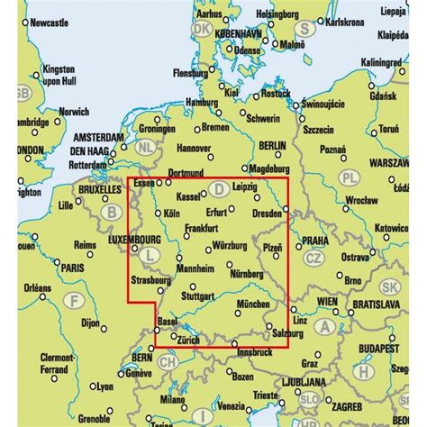 karta södra tyskland