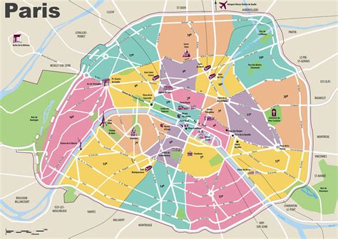 karta sevärdheter paris