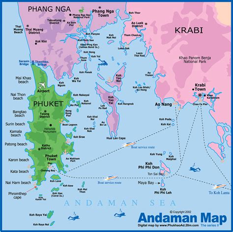 karta thailand öar