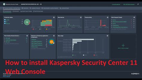 kaspersky web console, Kaspersky ksc administration interface remote keswin consol. Remote administration of the application through kaspersky security