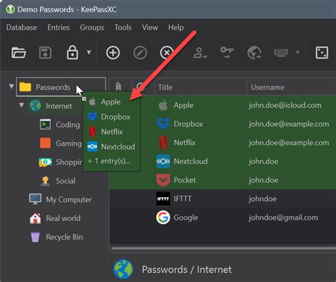 keepassxc android, Keepassxc software