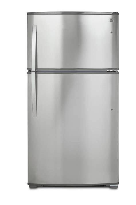 kenmore 21 cu. ft. top-freezer fridge with ice maker